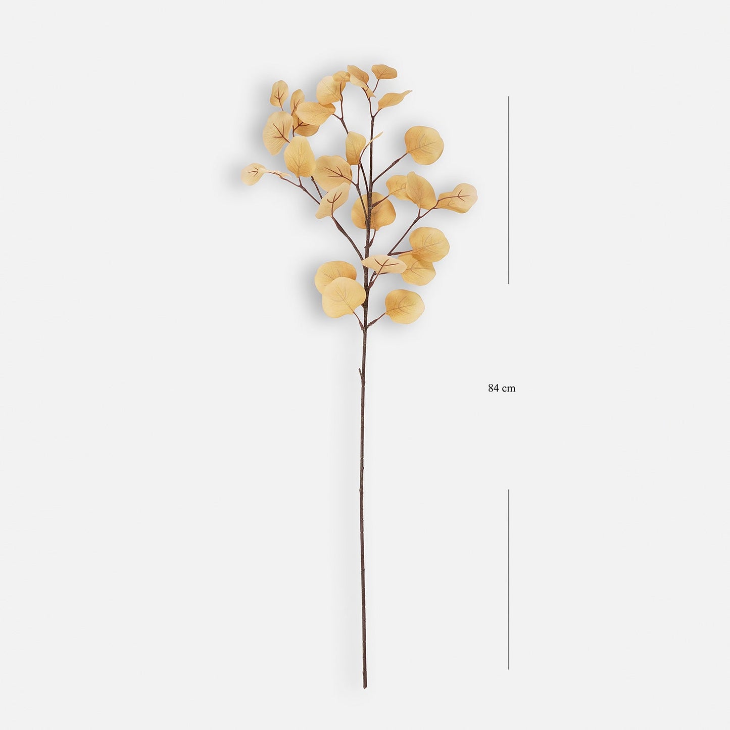 Brown Dry Eucalyptus Artificial Leaf Spray - Single