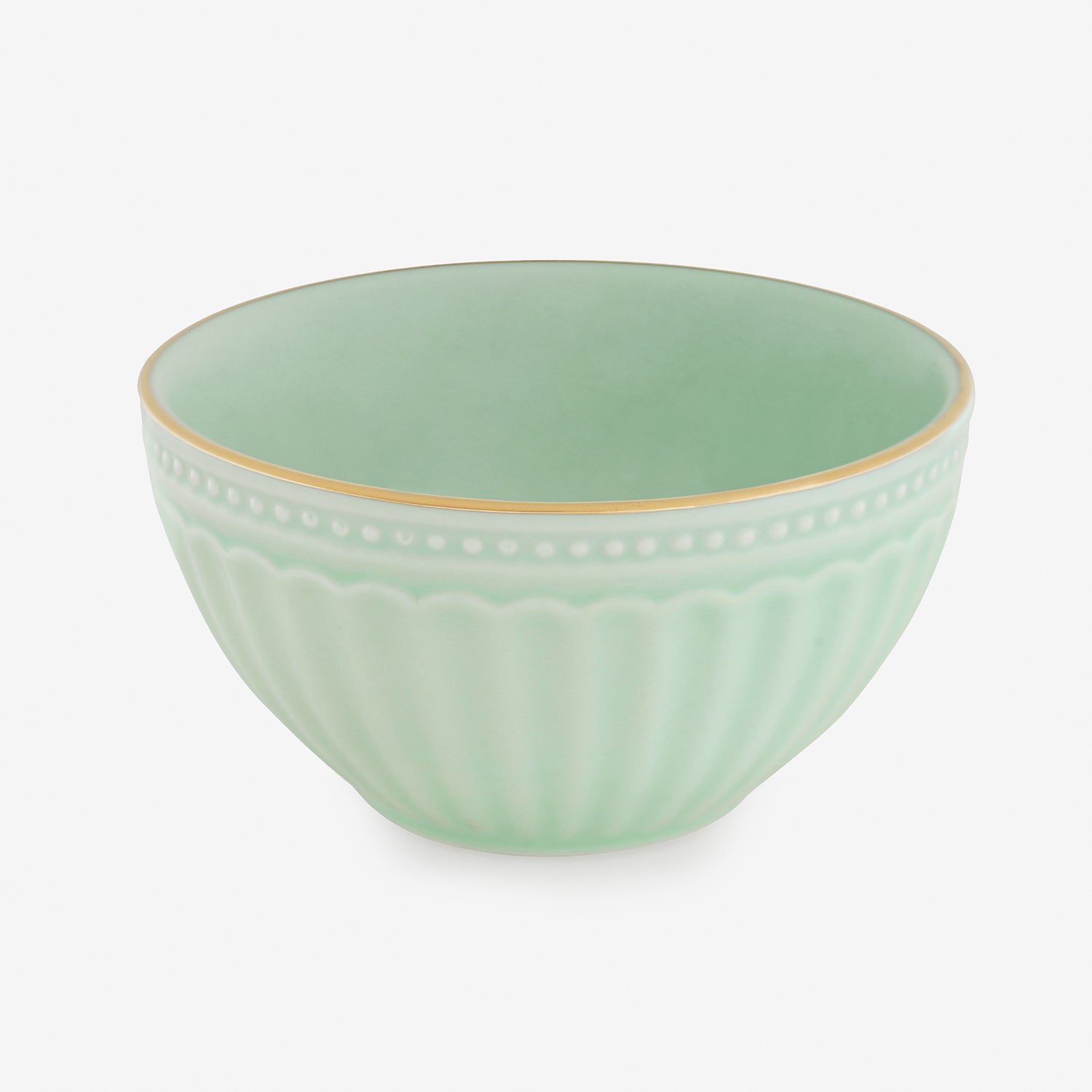 Set of 2 Light Green Ceramic Small Bowls