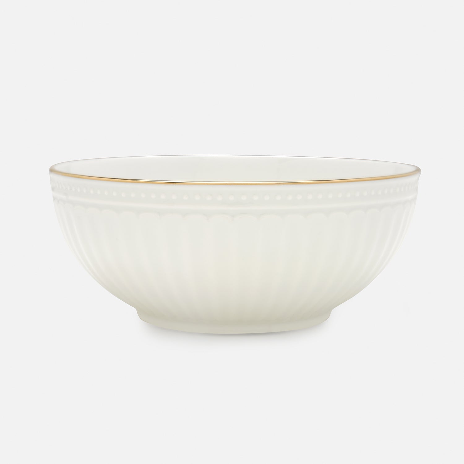 Ivory Ceramic Serving Bowl