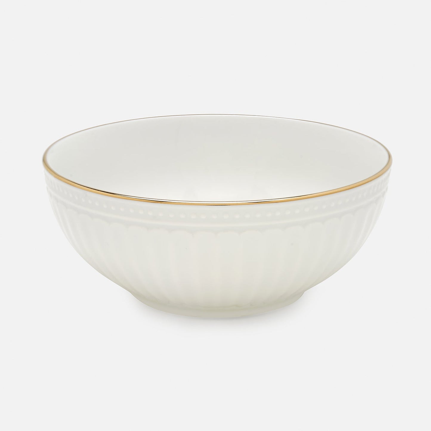 Ivory Ceramic Serving Bowl