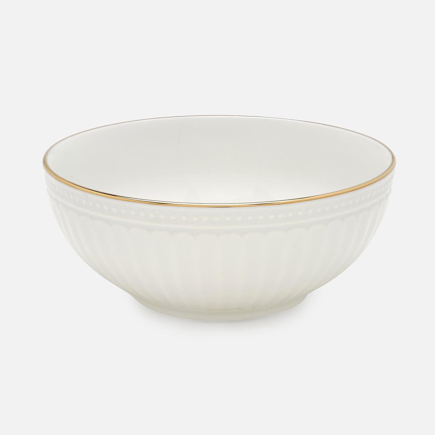 Ivory Ceramic Serving Bowl