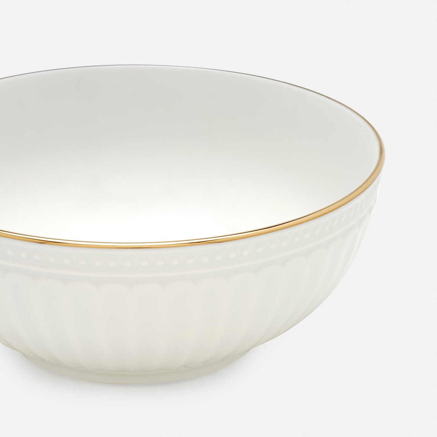 Ivory Ceramic Serving Bowl