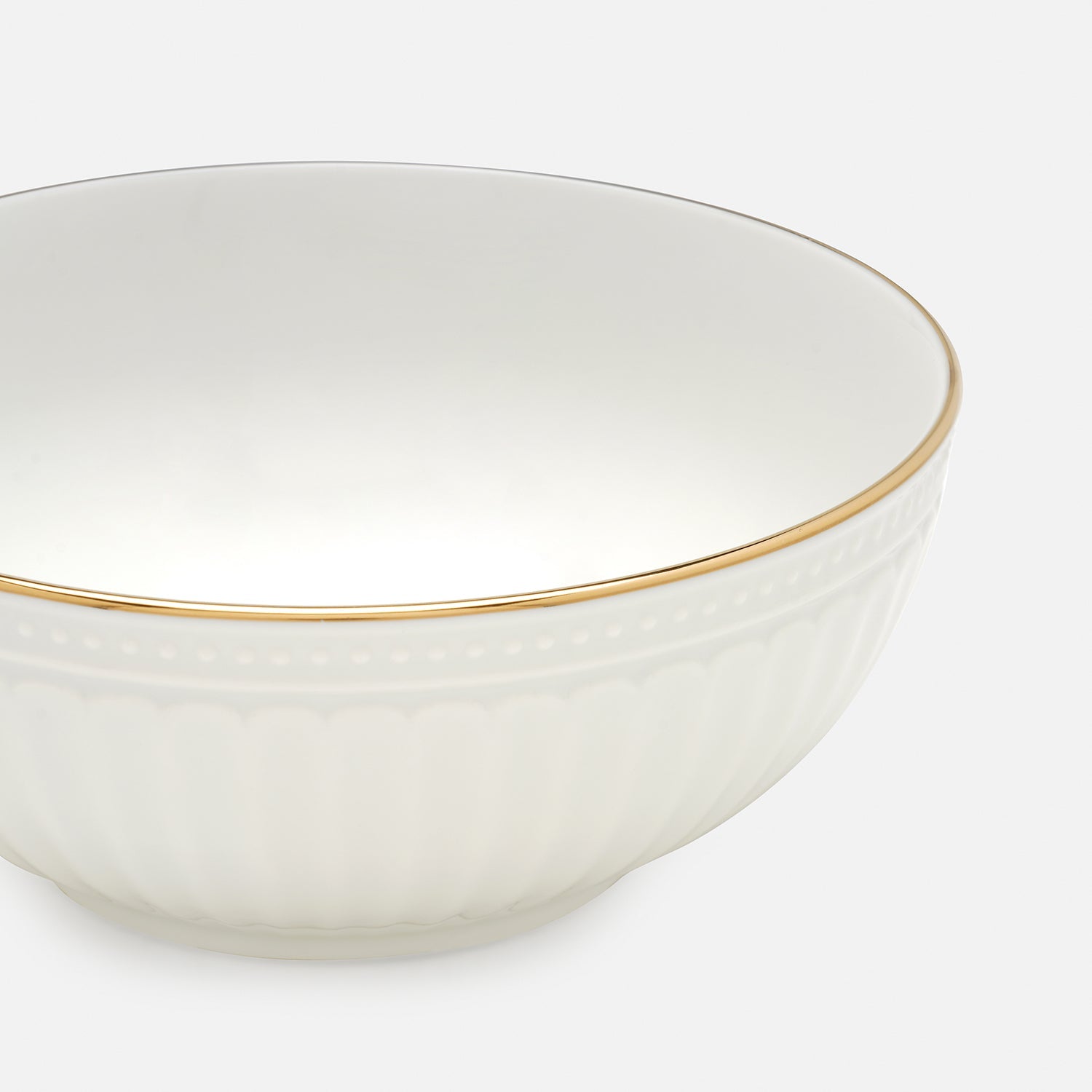 Ivory Ceramic Serving Bowl