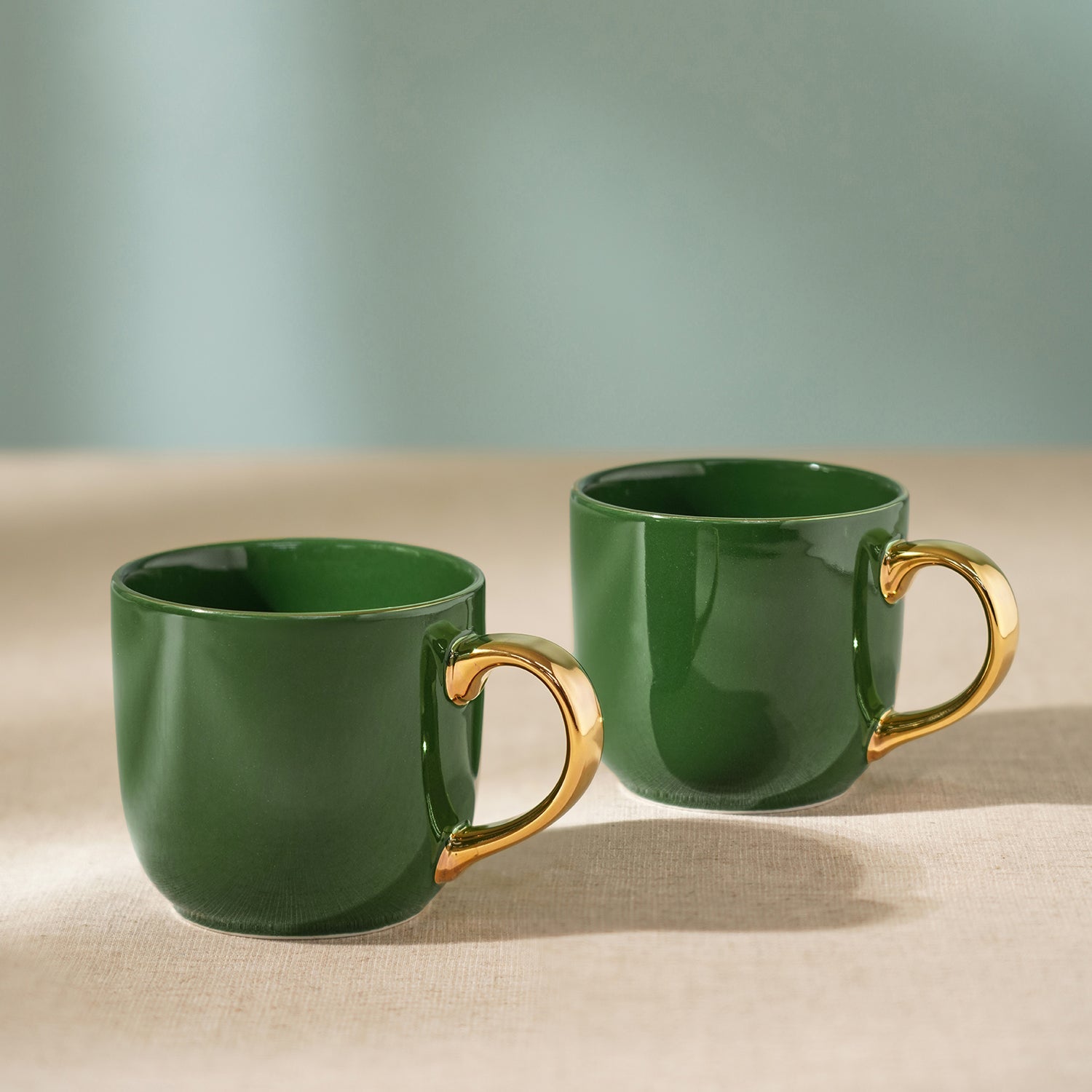Set of 2 Dark Green Senorita Coffee Mug