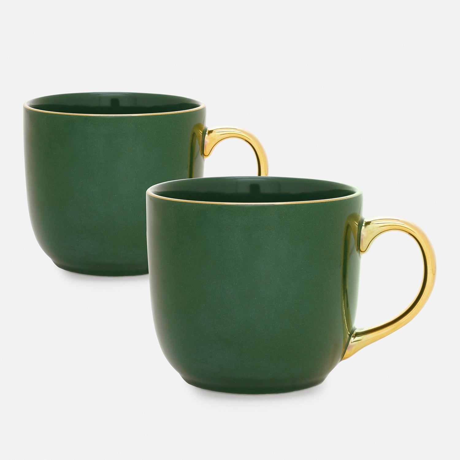 Set of 2 Dark Green Senorita Coffee Mug