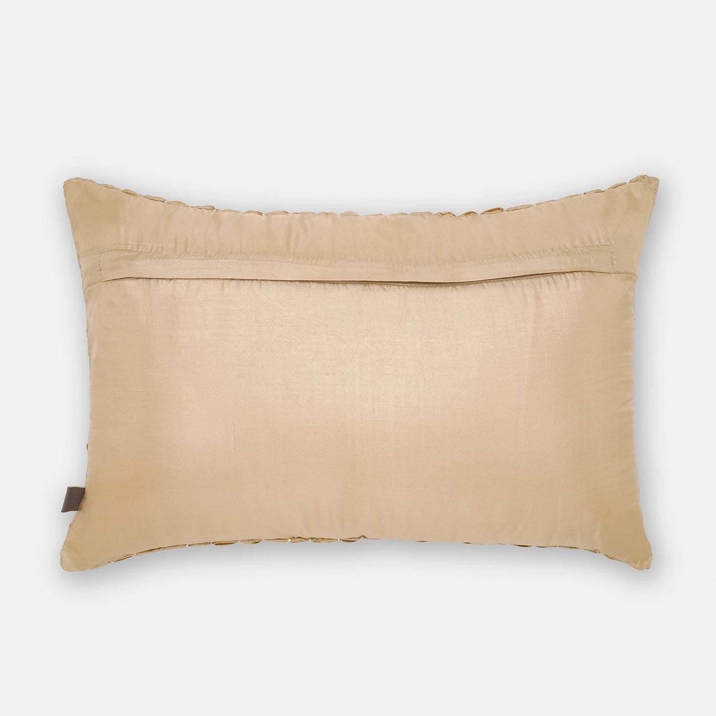 Gold Textured Rectangle Cushion Cover