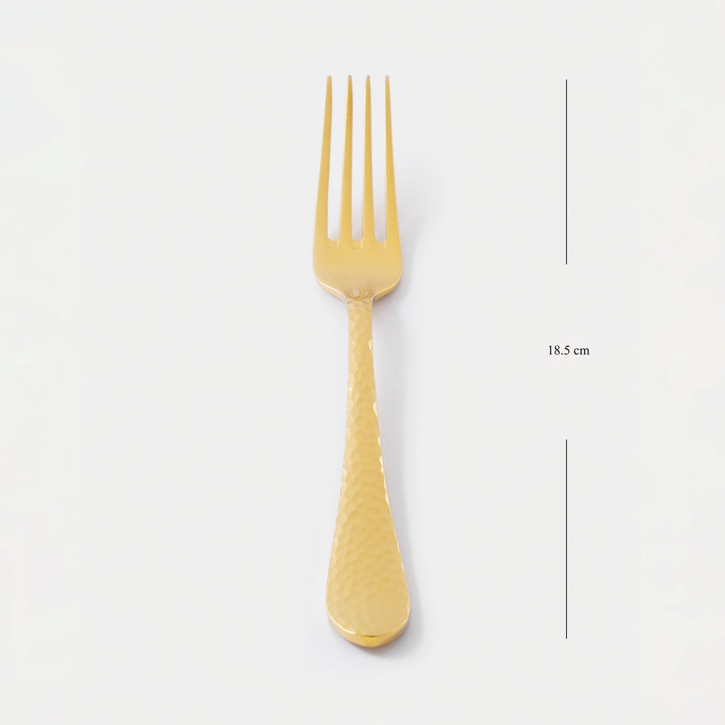 Set of 6 Gold Stainless Steel Dessert Forks