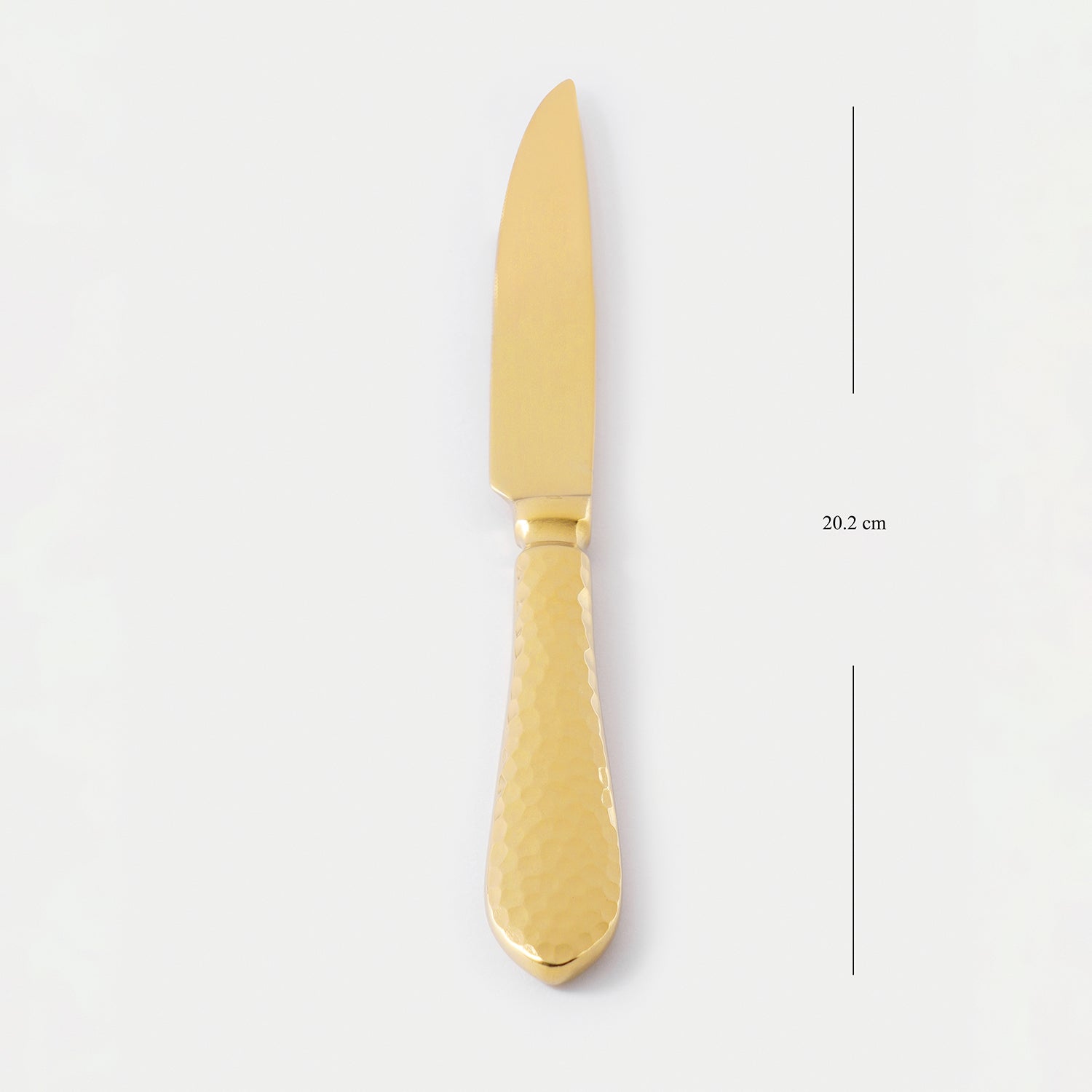 Set of 6 Gold Stainless Steel Dessert Knives
