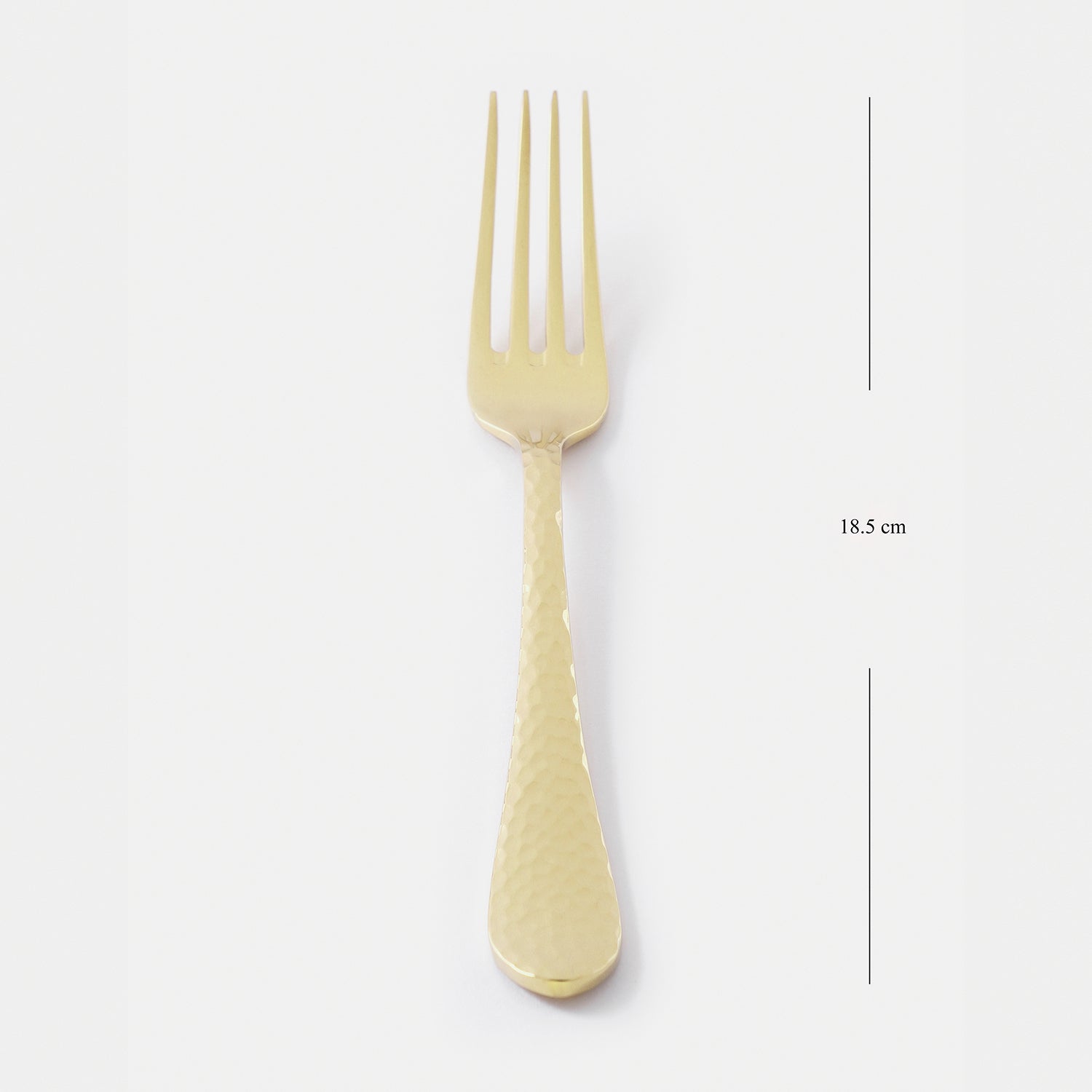 Set of 6 Gold Stainless Steel Dessert Forks