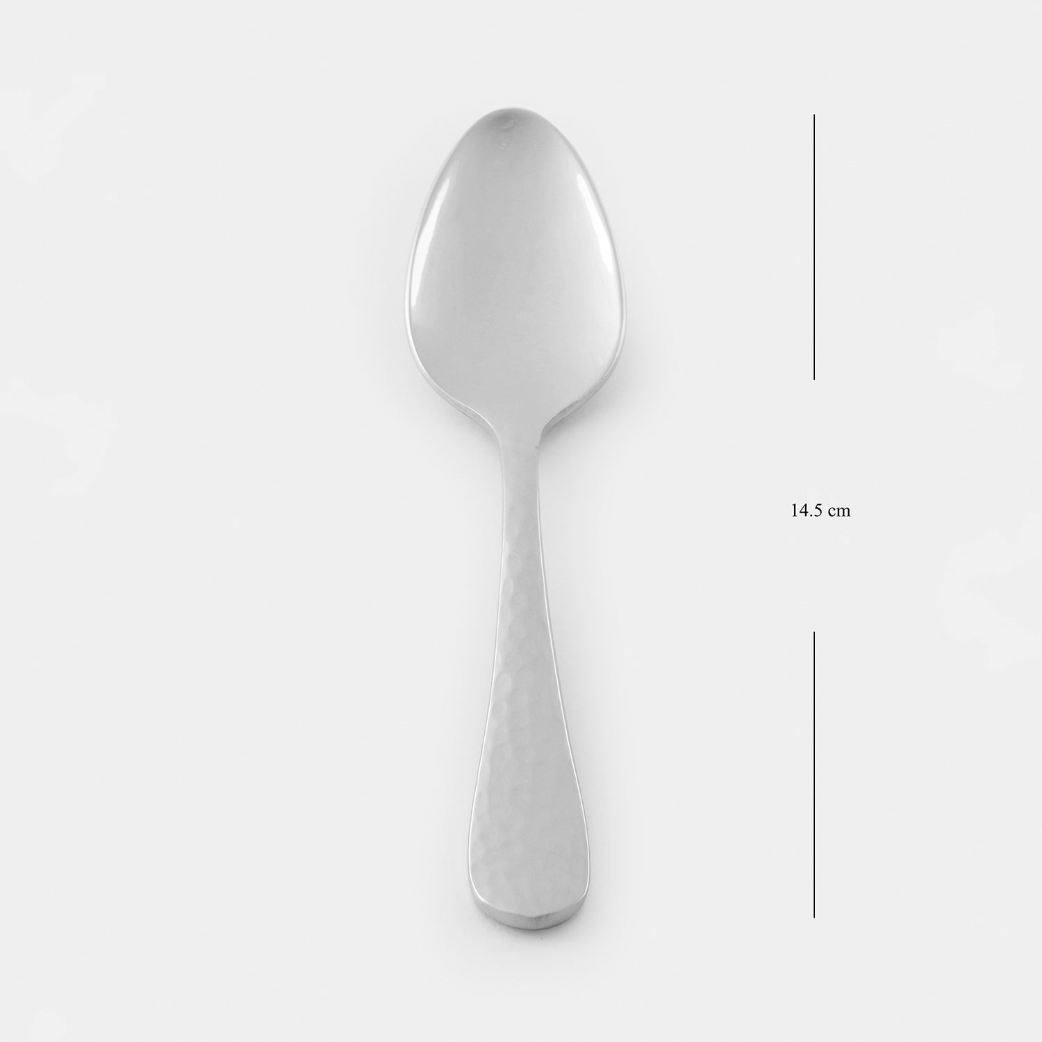 Set of 6 Silver Stainless Steel Dessert Spoons
