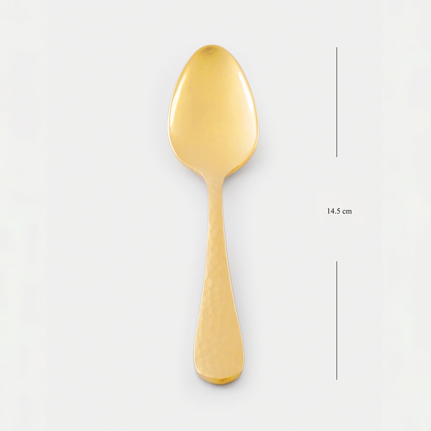 Set of 6 Gold Stainless Steel Tea Spoons