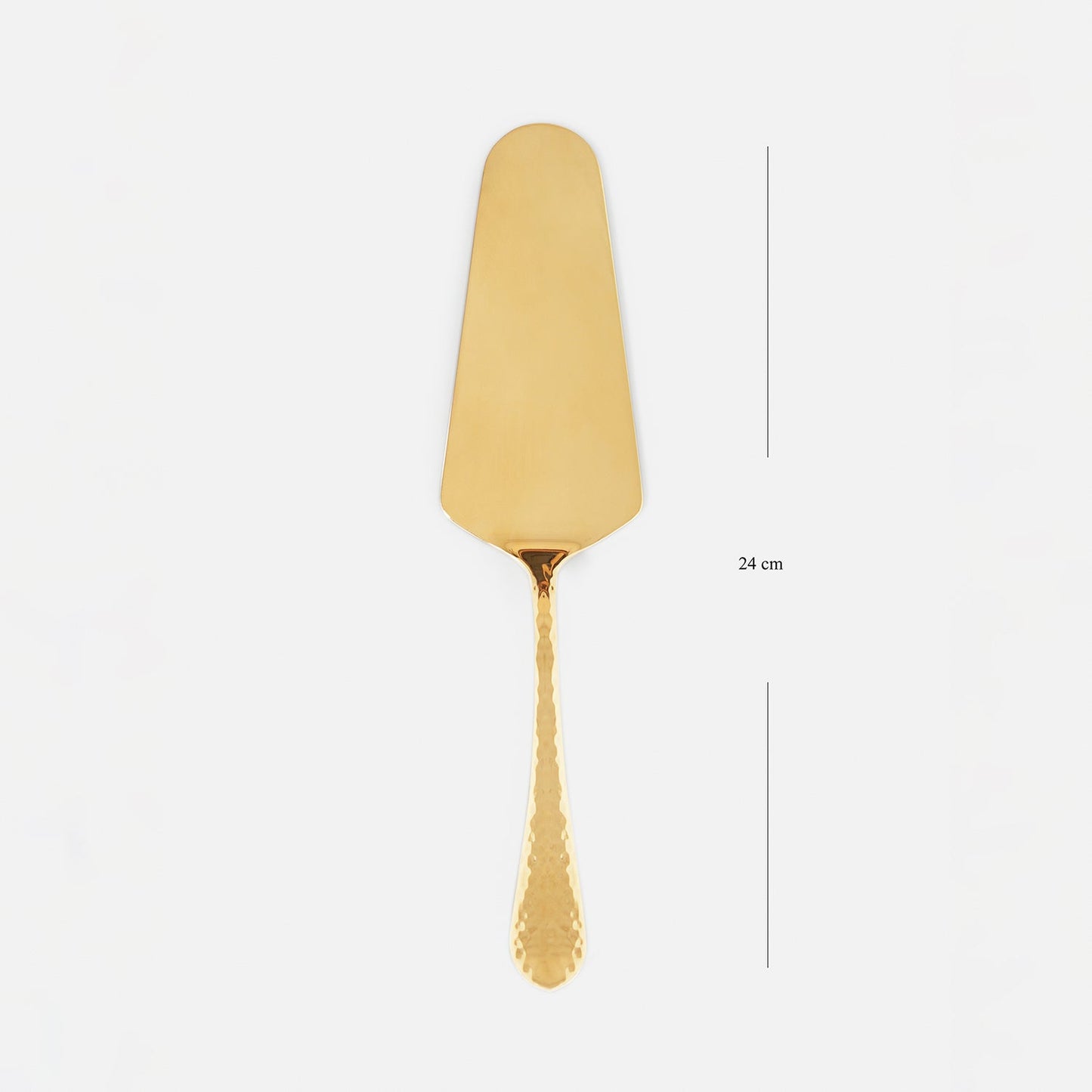 Set of 7 Gold Stainless Steel Pastry Server and Forks