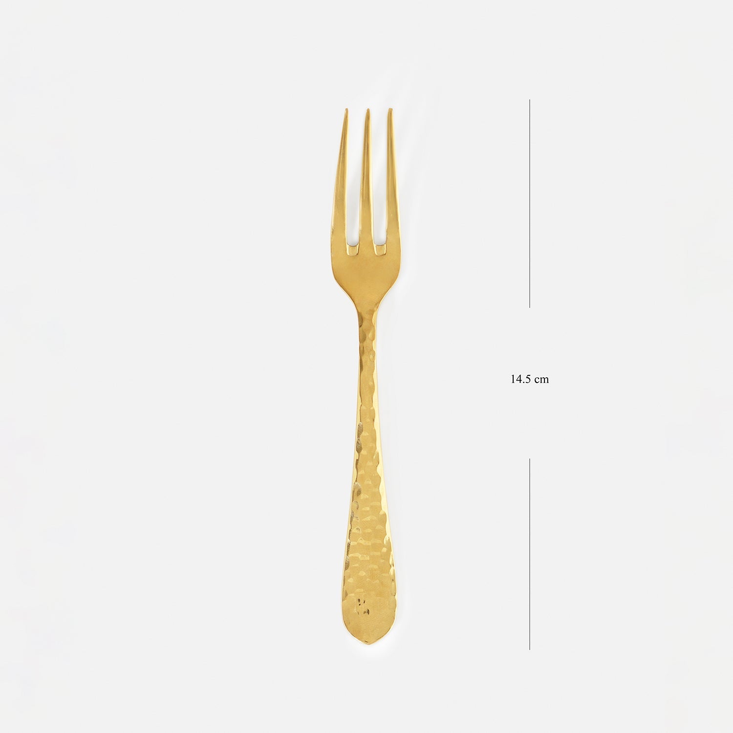 Set of 7 Gold Stainless Steel Pastry Server and Forks