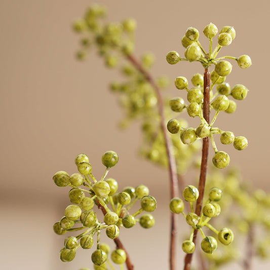 Light Green Artificial Berry Stem - Single