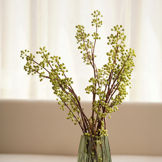 Light Green Artificial Berry Stem - Single