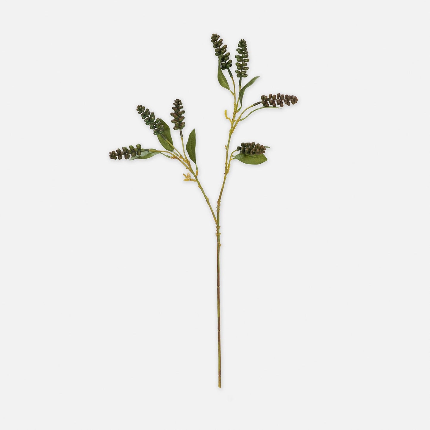 Dark Green Artificial Berry Stem - Single