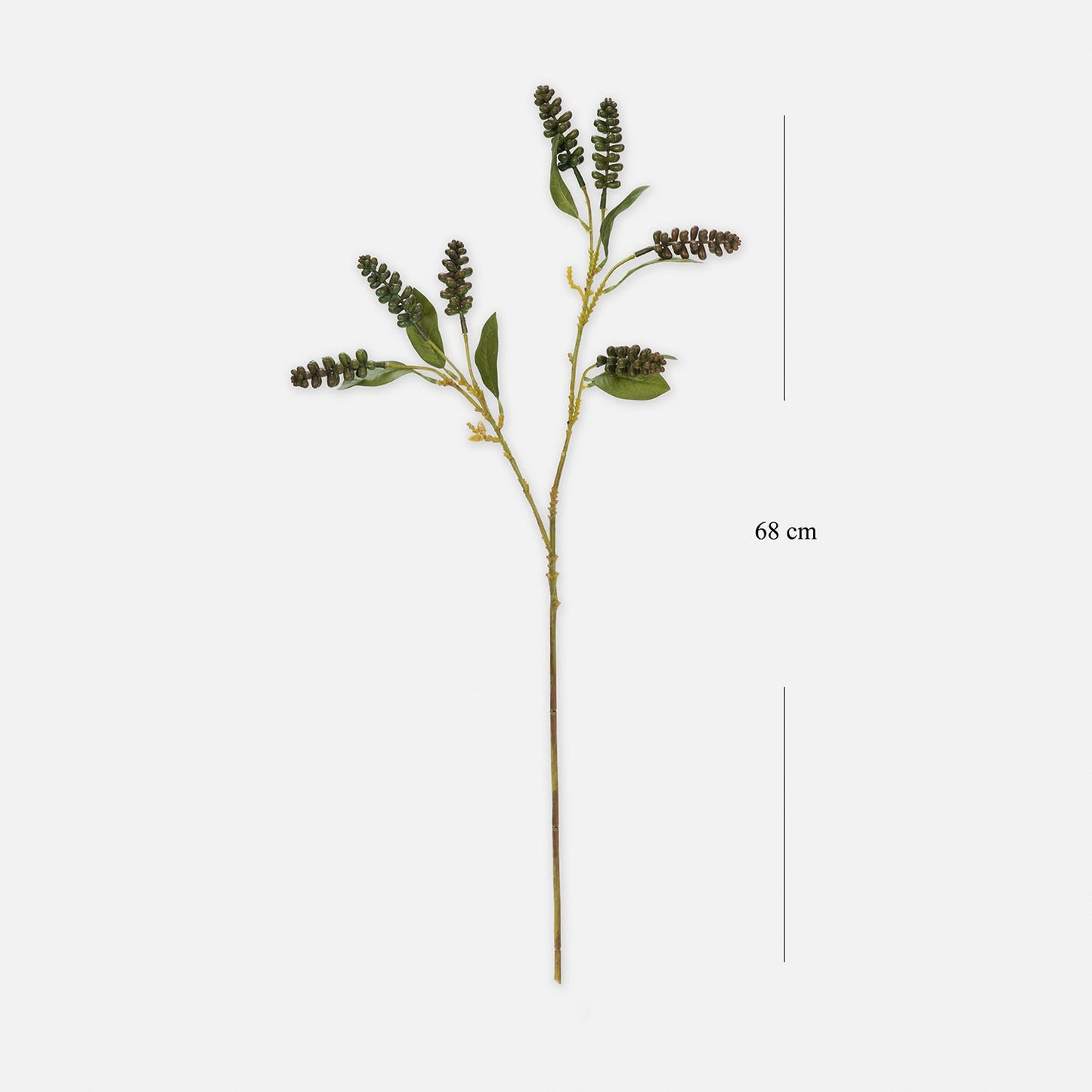 Dark Green Artificial Berry Stem - Single