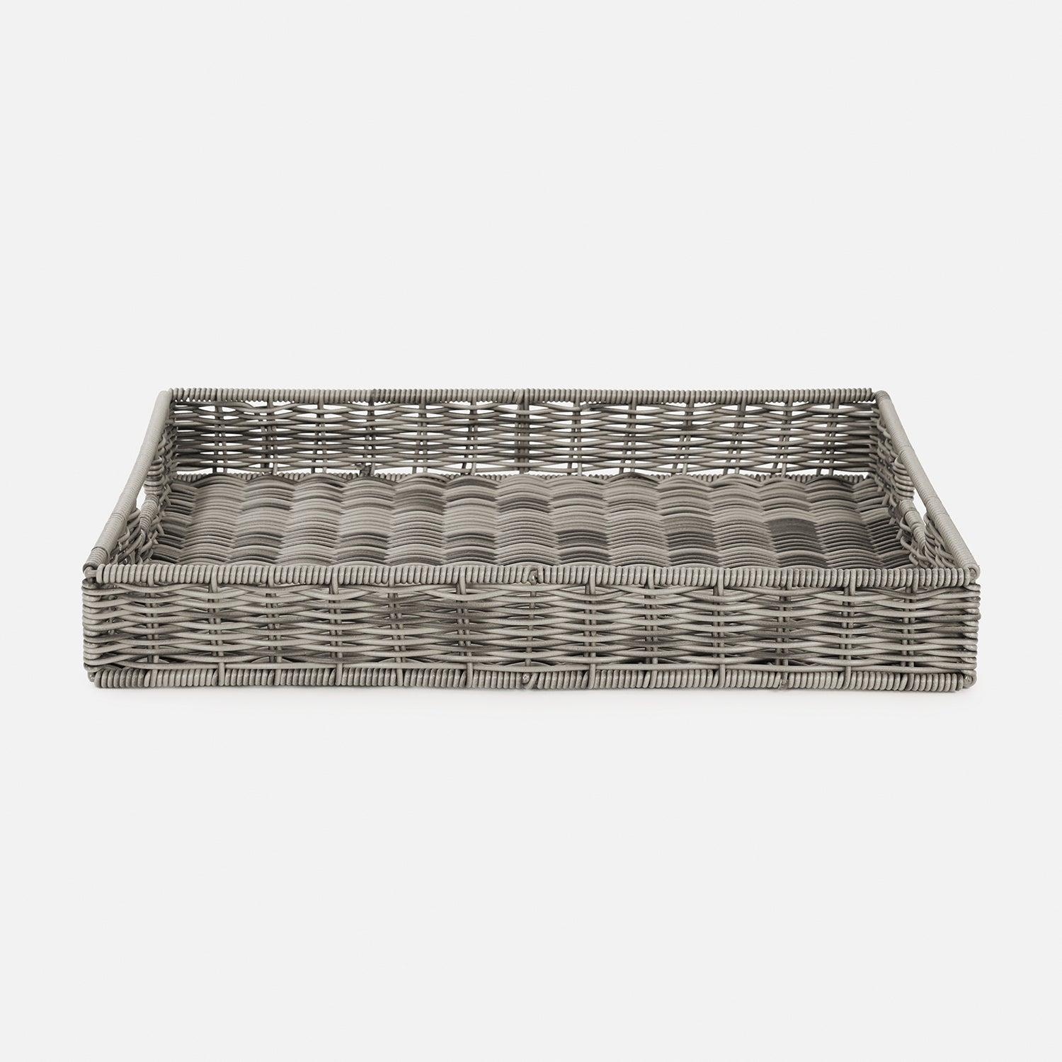 Grey Resin Wicker Tray