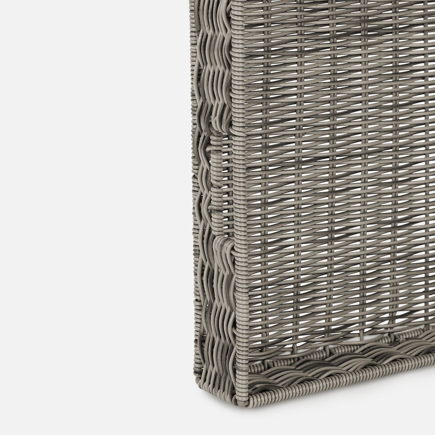 Grey Resin Wicker Tray