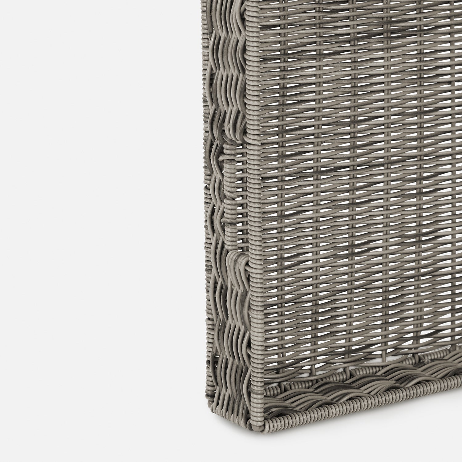 Grey Resin Wicker Tray