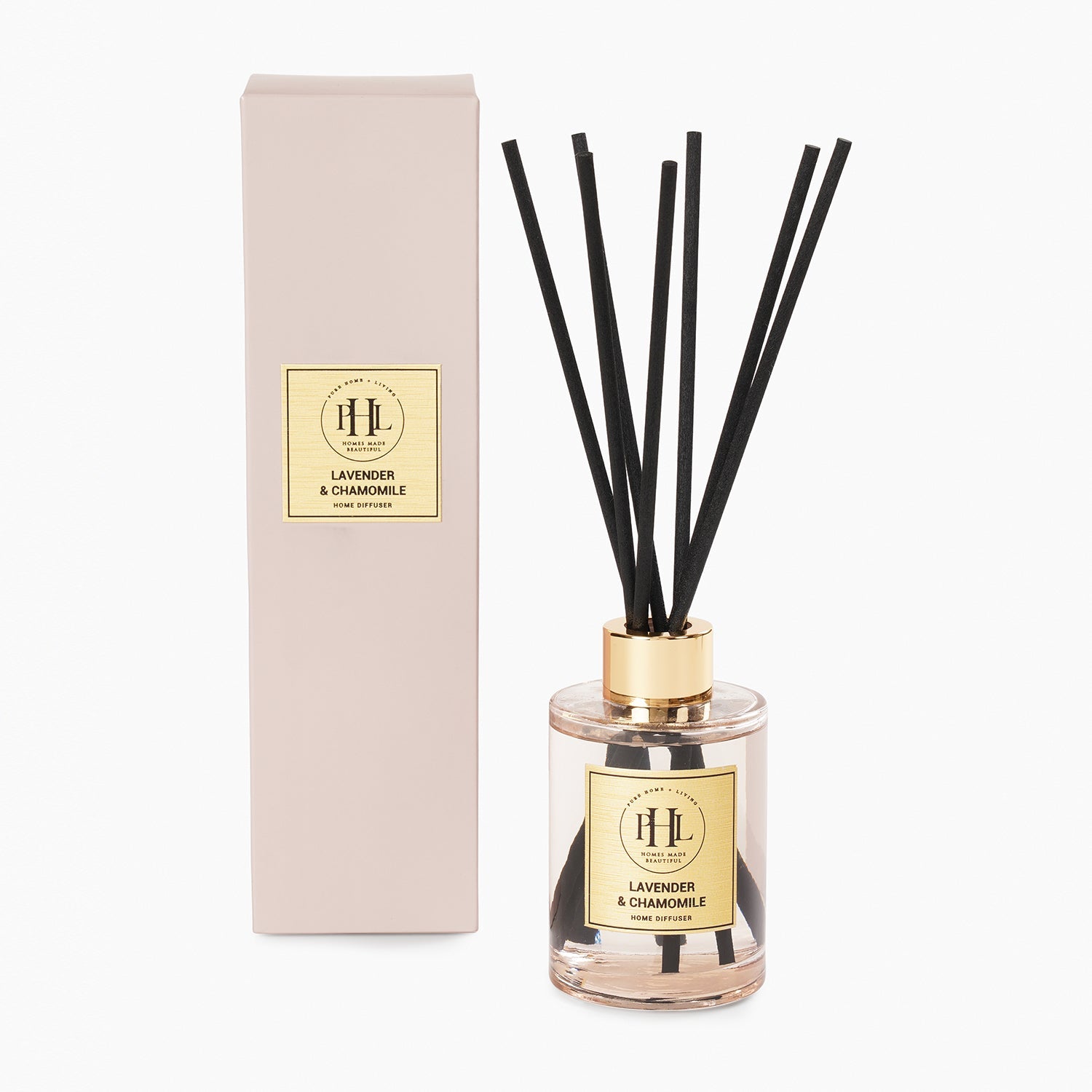 Lavender & Chamomile Scented Glass Diffuser - Clear
