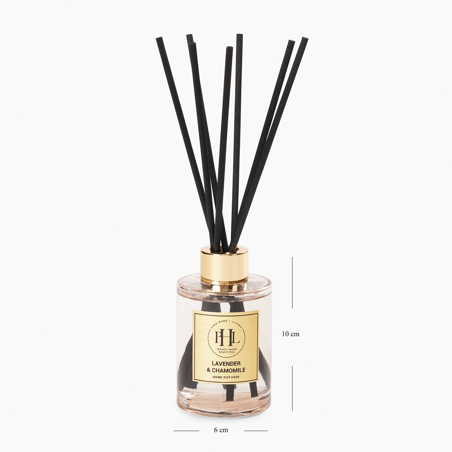 Lavender & Chamomile Scented Glass Diffuser - Clear