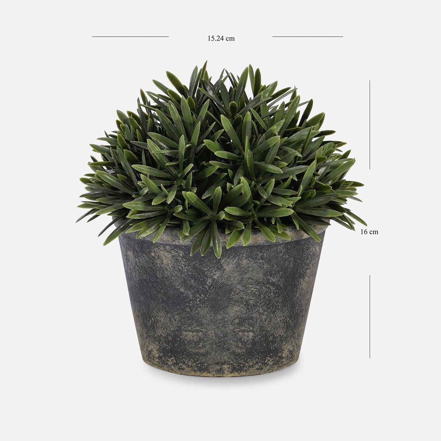 Green Artificial Rosemary with Pot