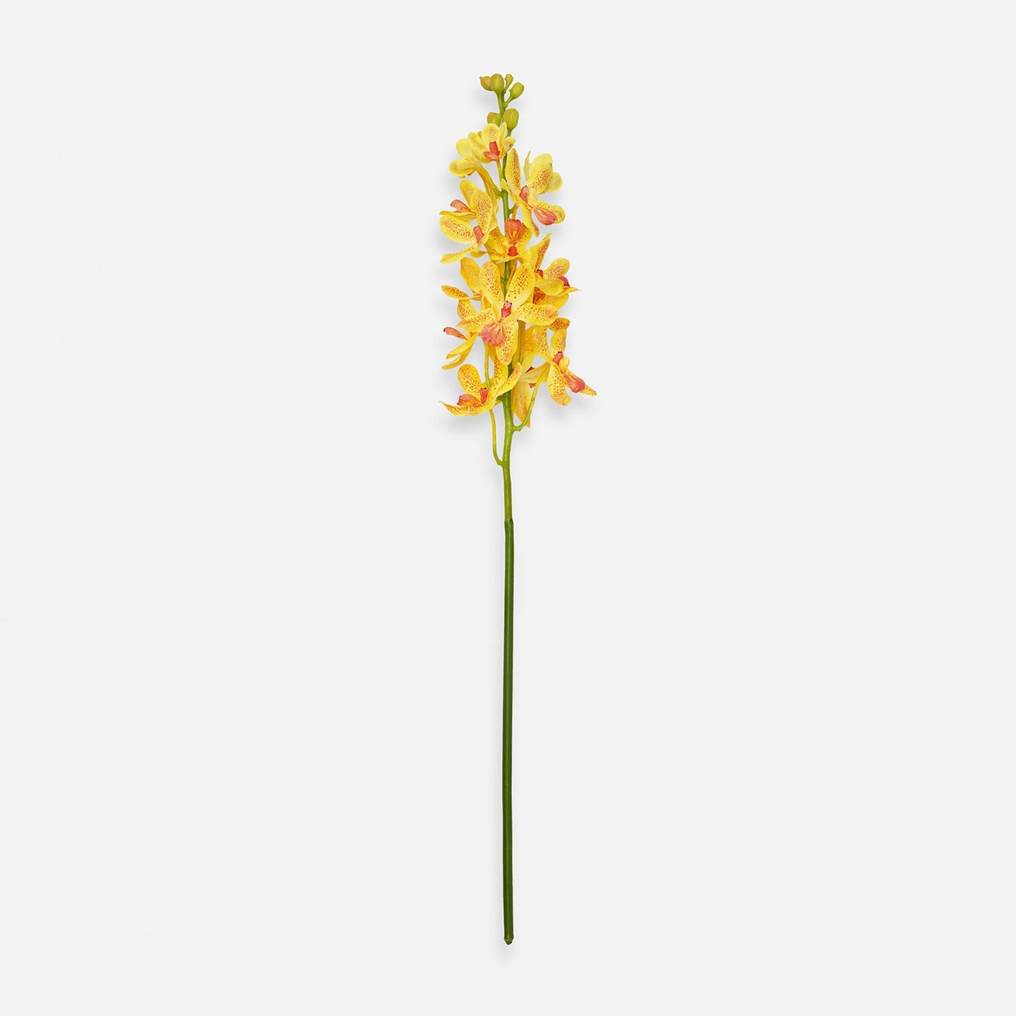 Yellow Artificial Vanda Orchid Flower Stem - Single