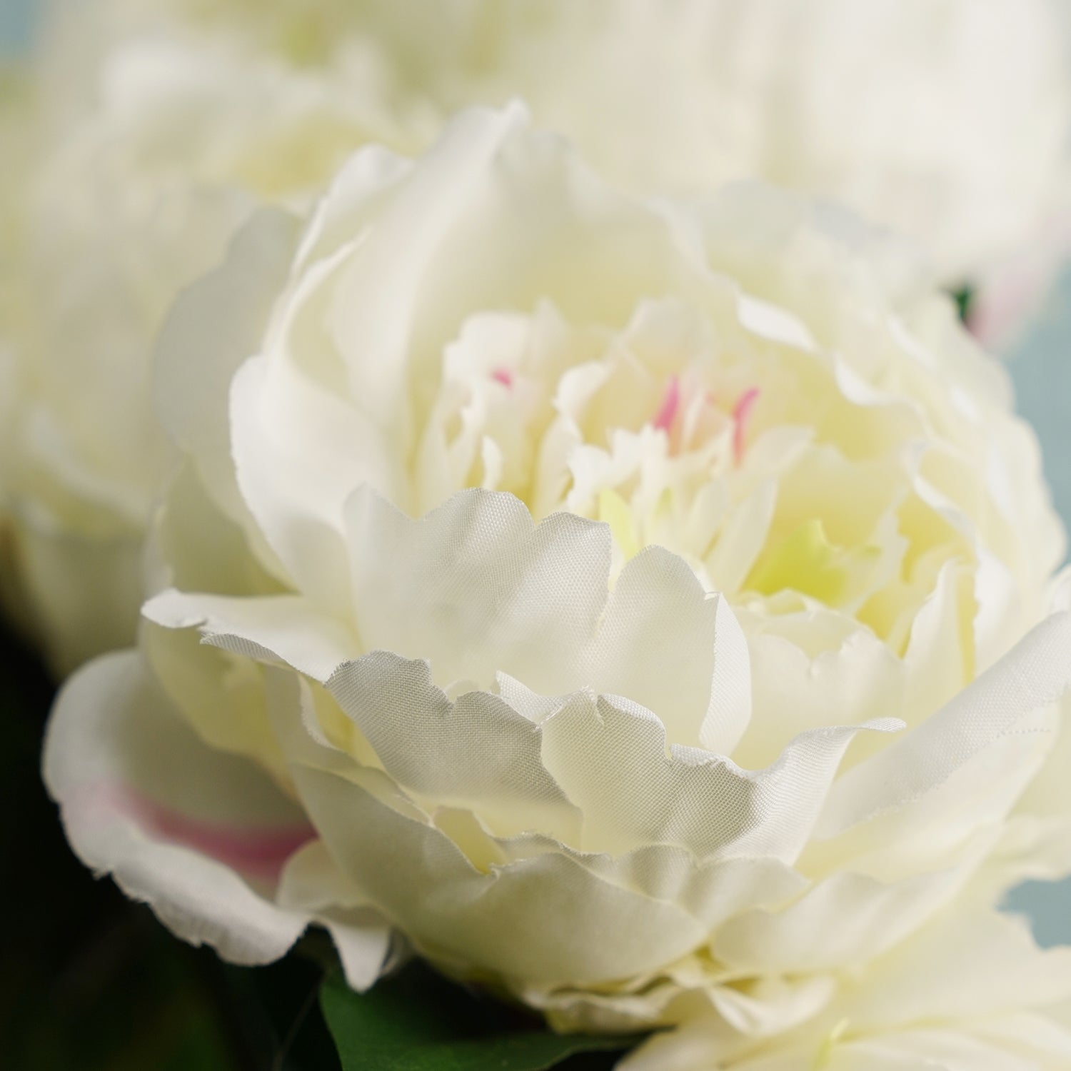 Ivory Artificial Peony Flower Stem - Single