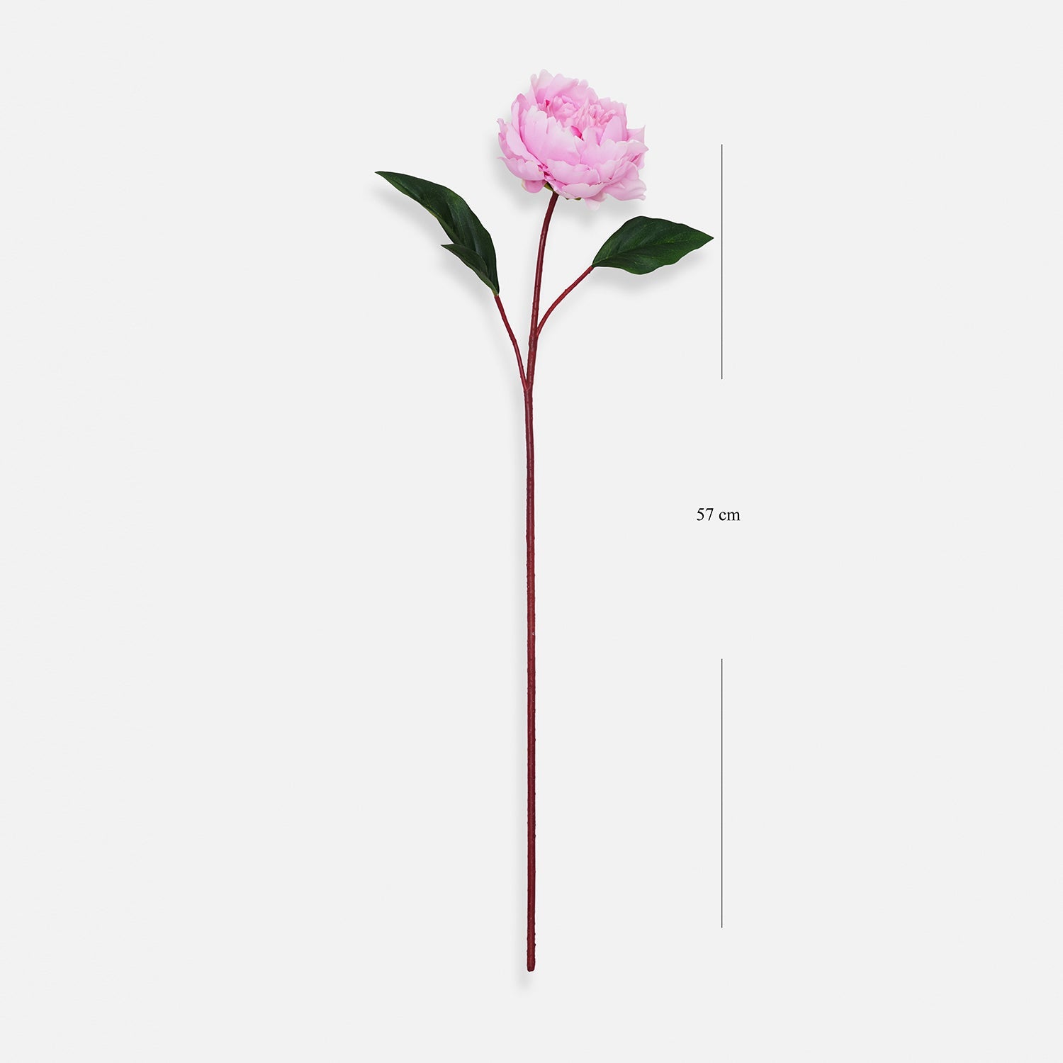 Light Pink Artificial Peony Flower Stem - Single