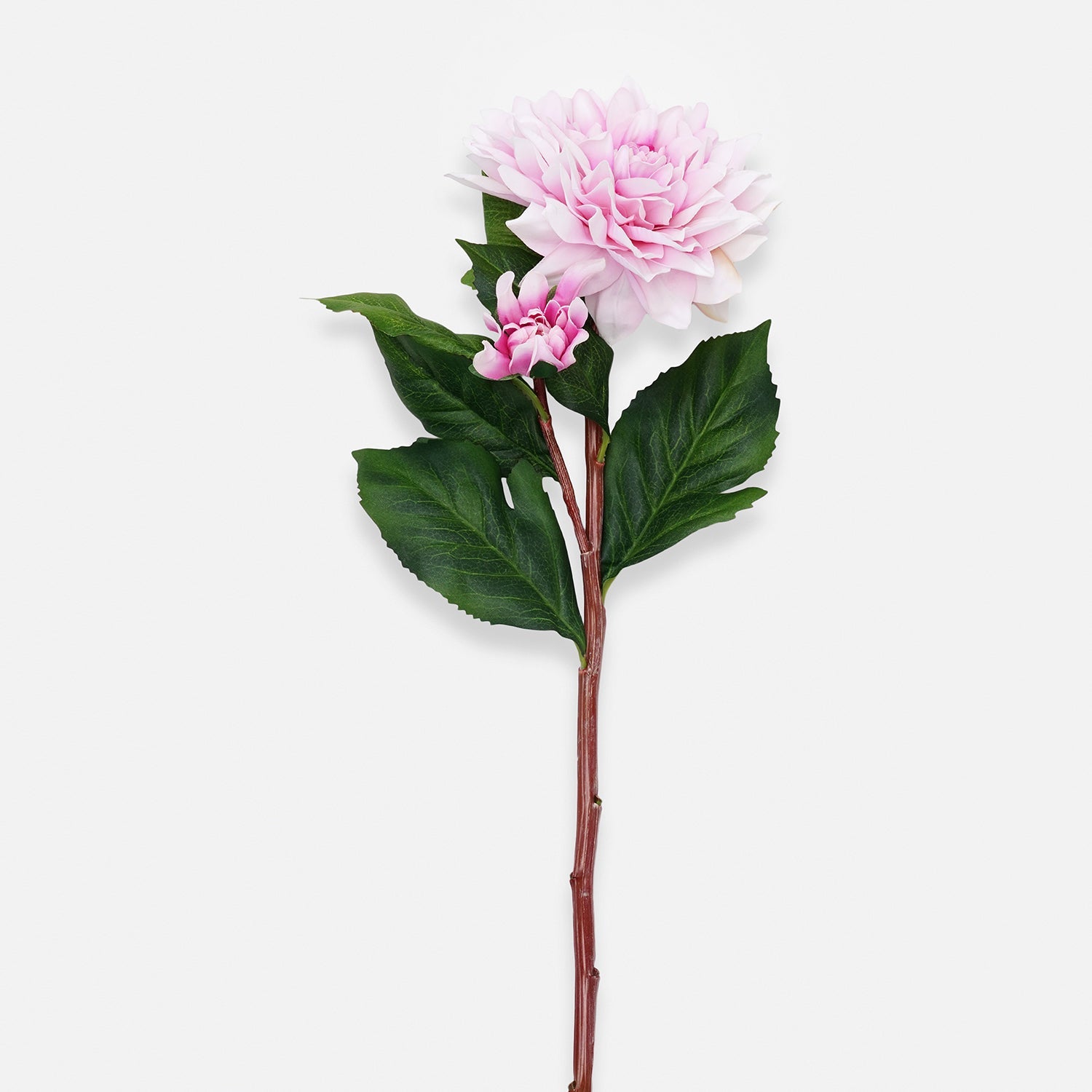 Light Pink Artificial Dahlia Flower Stem - Single