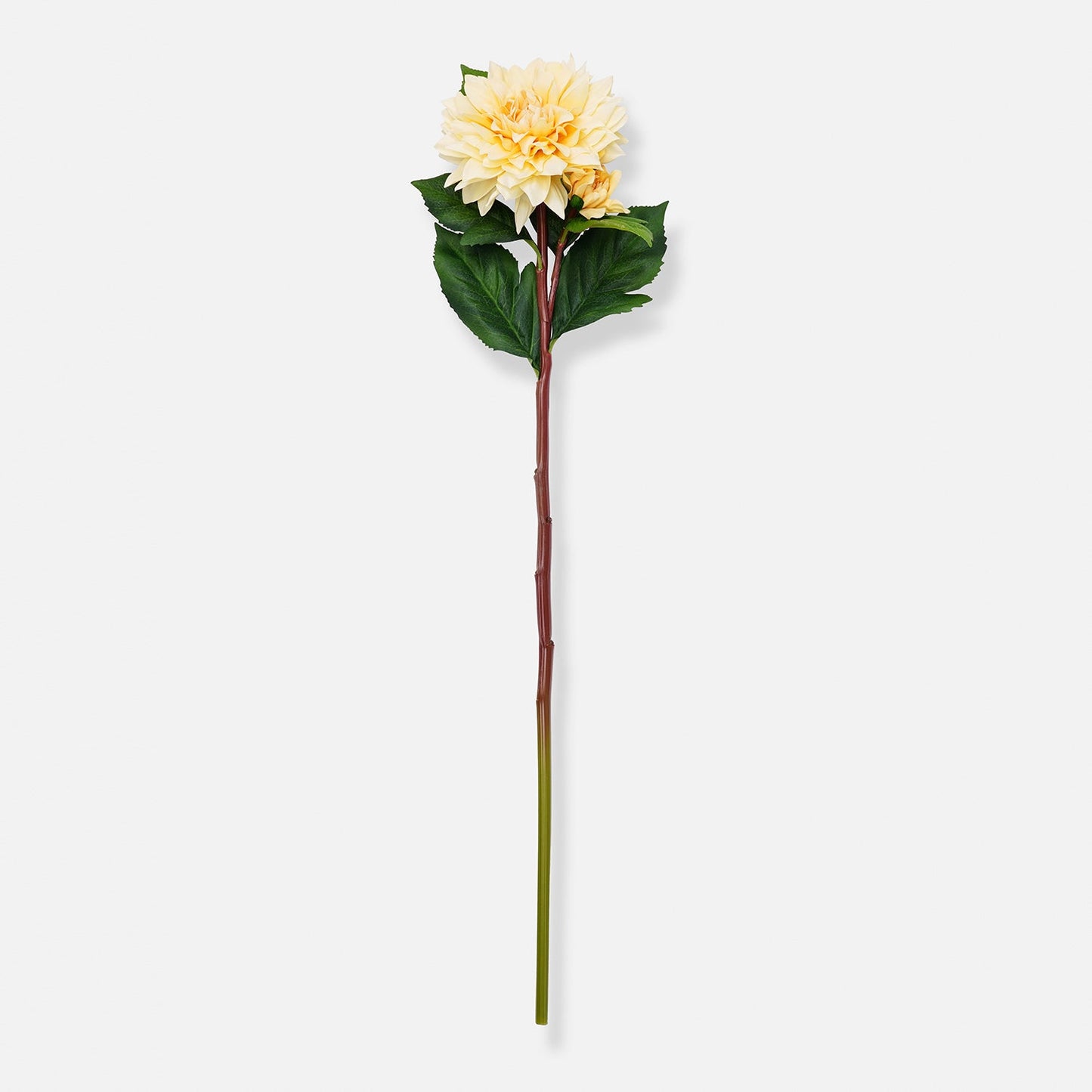 Yellow Artificial Dahlia Flower Stem - Single