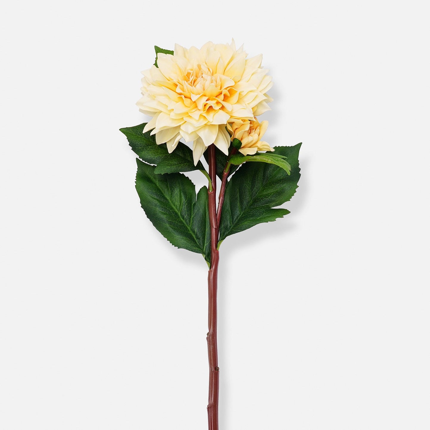 Yellow Artificial Dahlia Flower Stem - Single