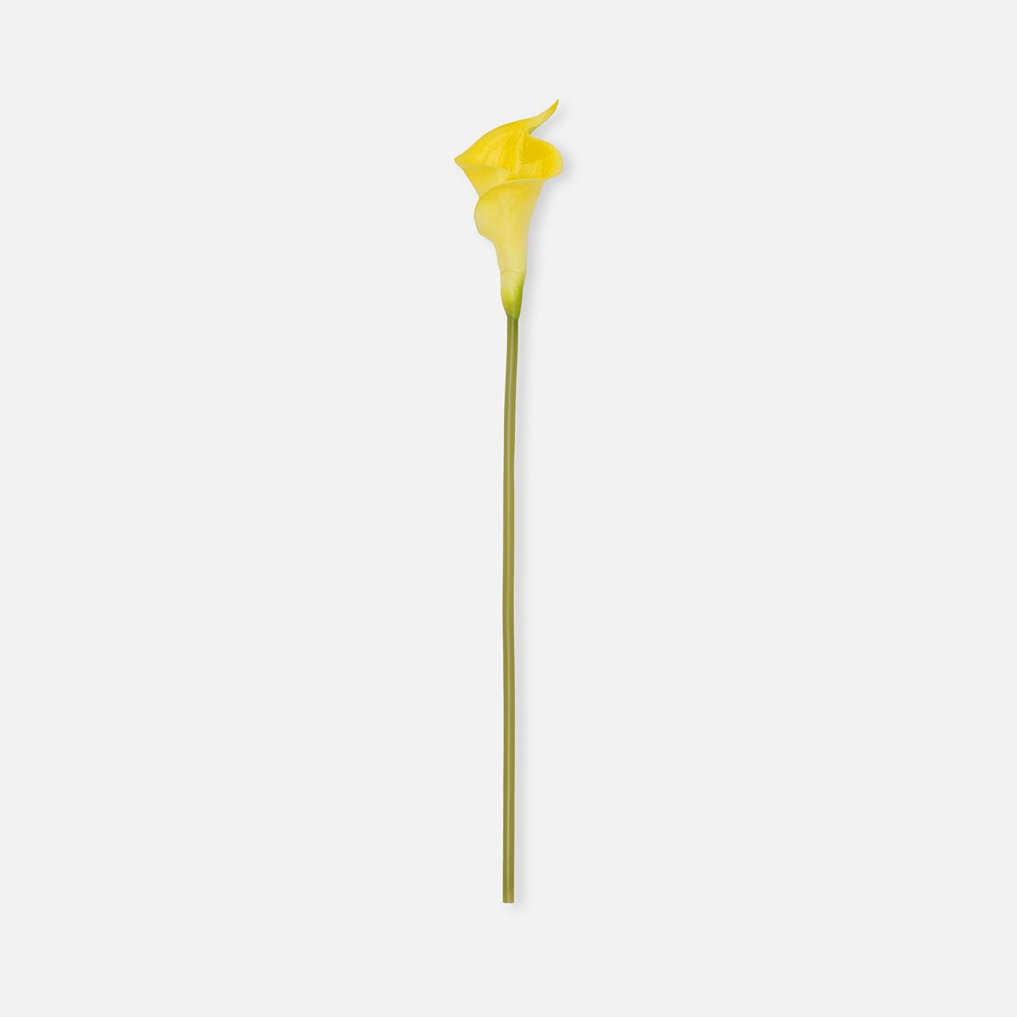 Yellow Calla Lily Artificial Flower Stem - Single