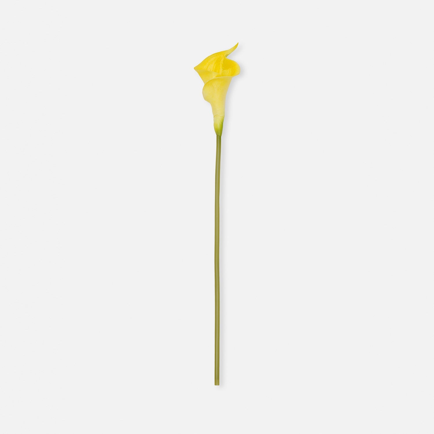 Yellow Calla Lily Artificial Flower Stem - Single
