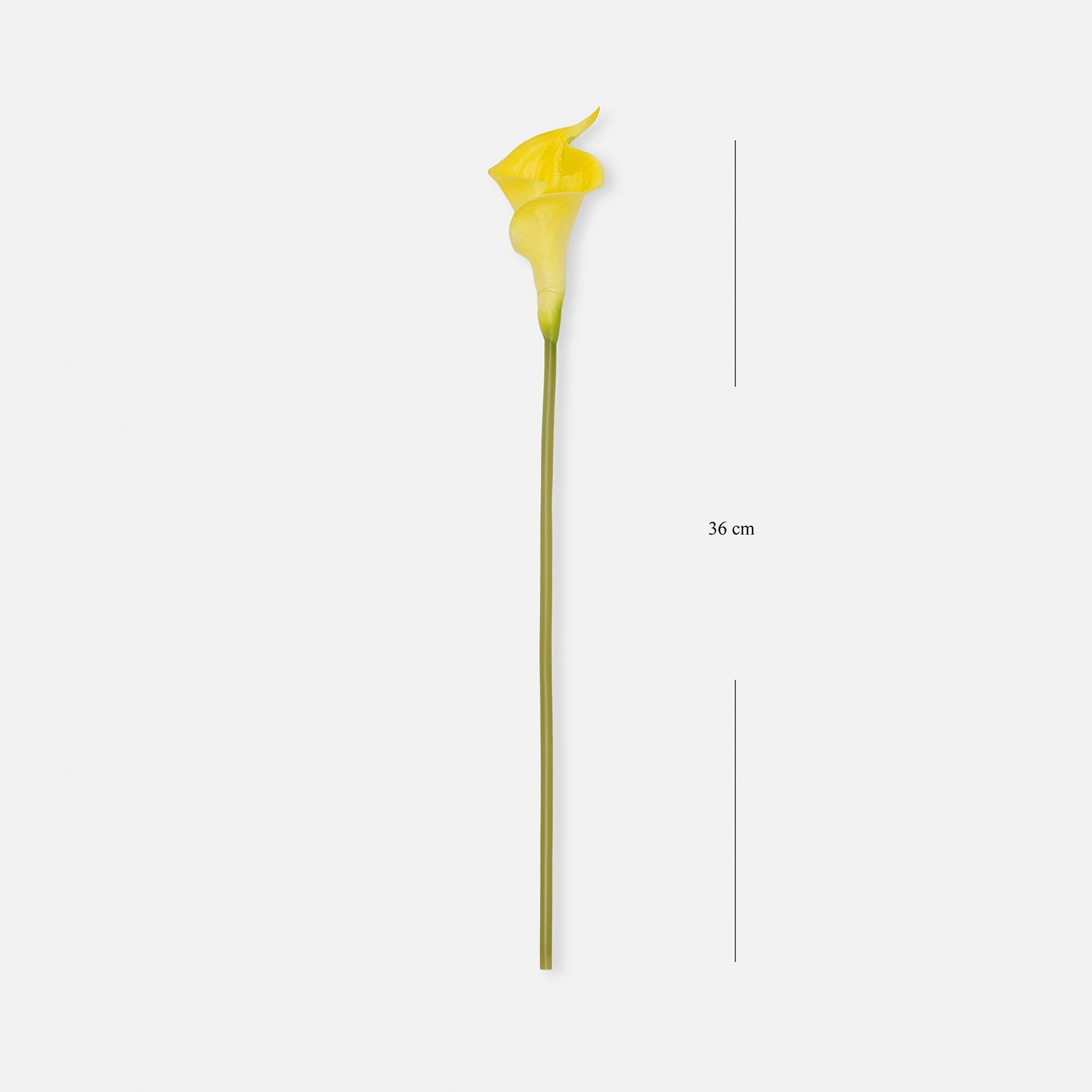 Yellow Calla Lily Artificial Flower Stem - Single