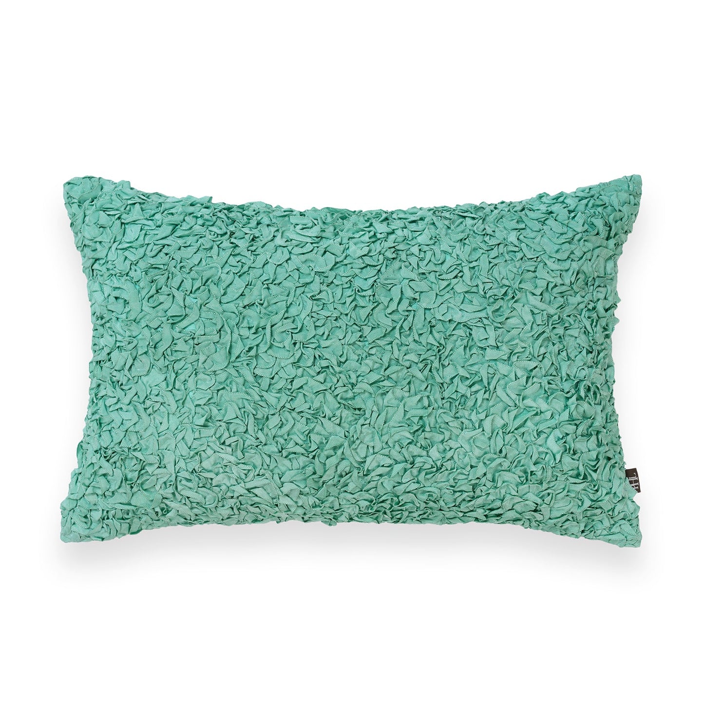Blue Textured Rectangle Cushion Cover
