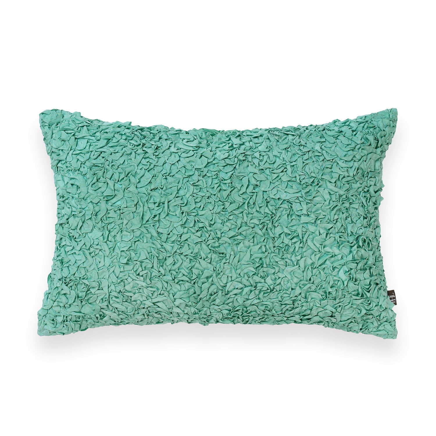 Blue Textured Rectangle Cushion Cover