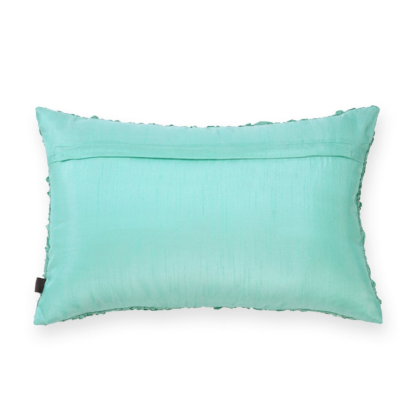 Blue Textured Rectangle Cushion Cover