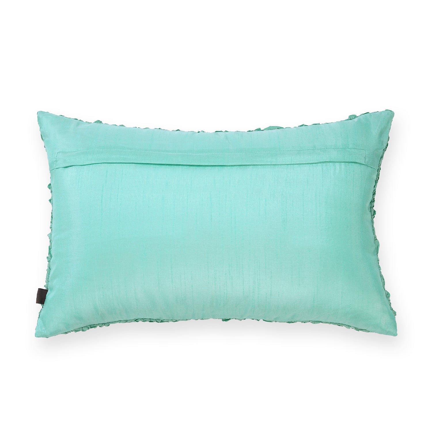 Blue Textured Rectangle Cushion Cover