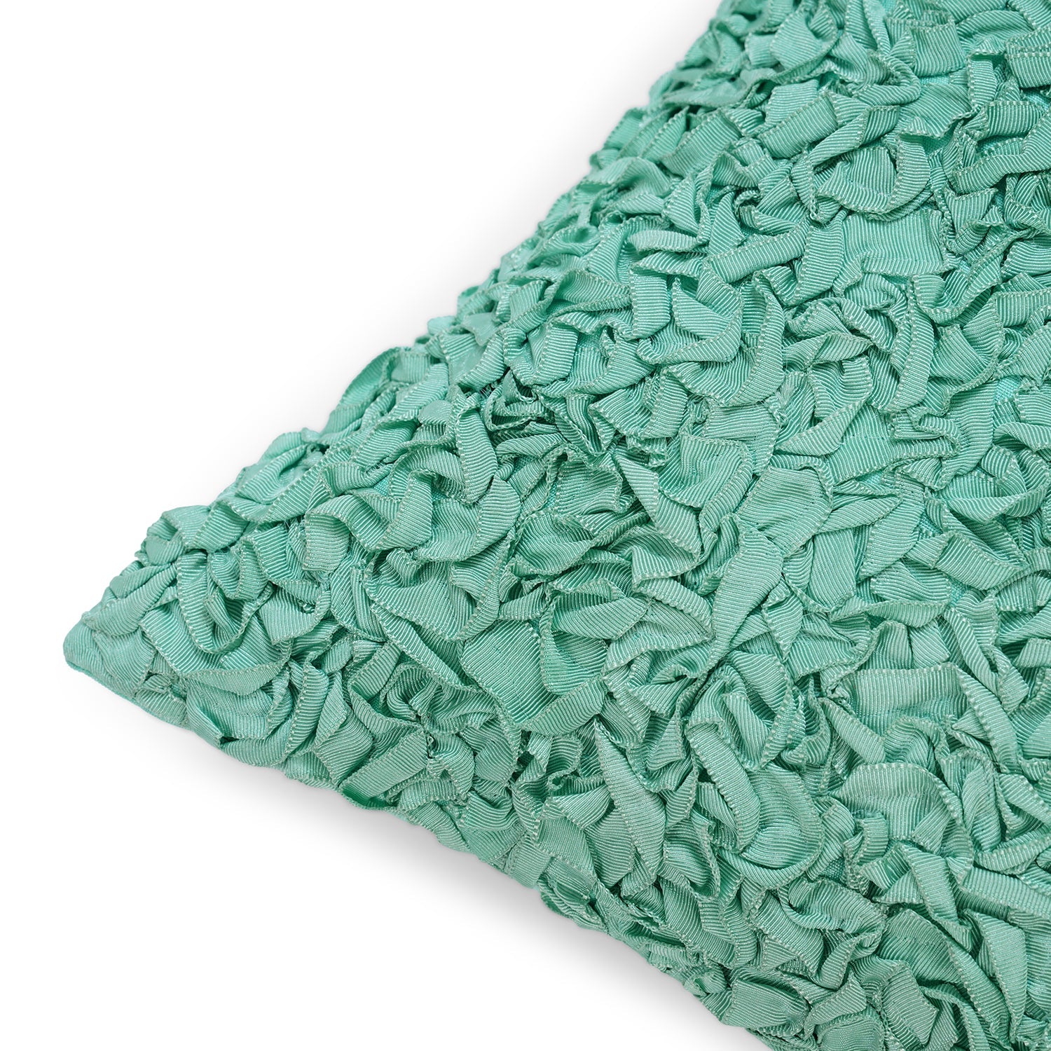 Blue Textured Rectangle Cushion Cover