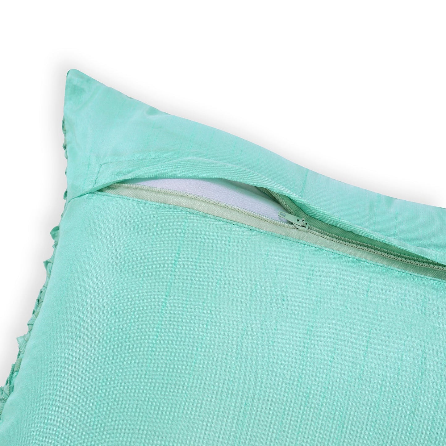 Blue Textured Rectangle Cushion Cover