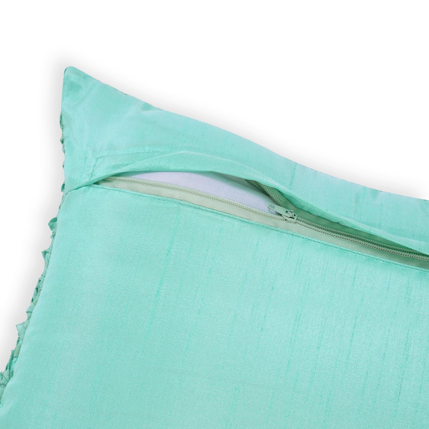Blue Textured Rectangle Cushion Cover