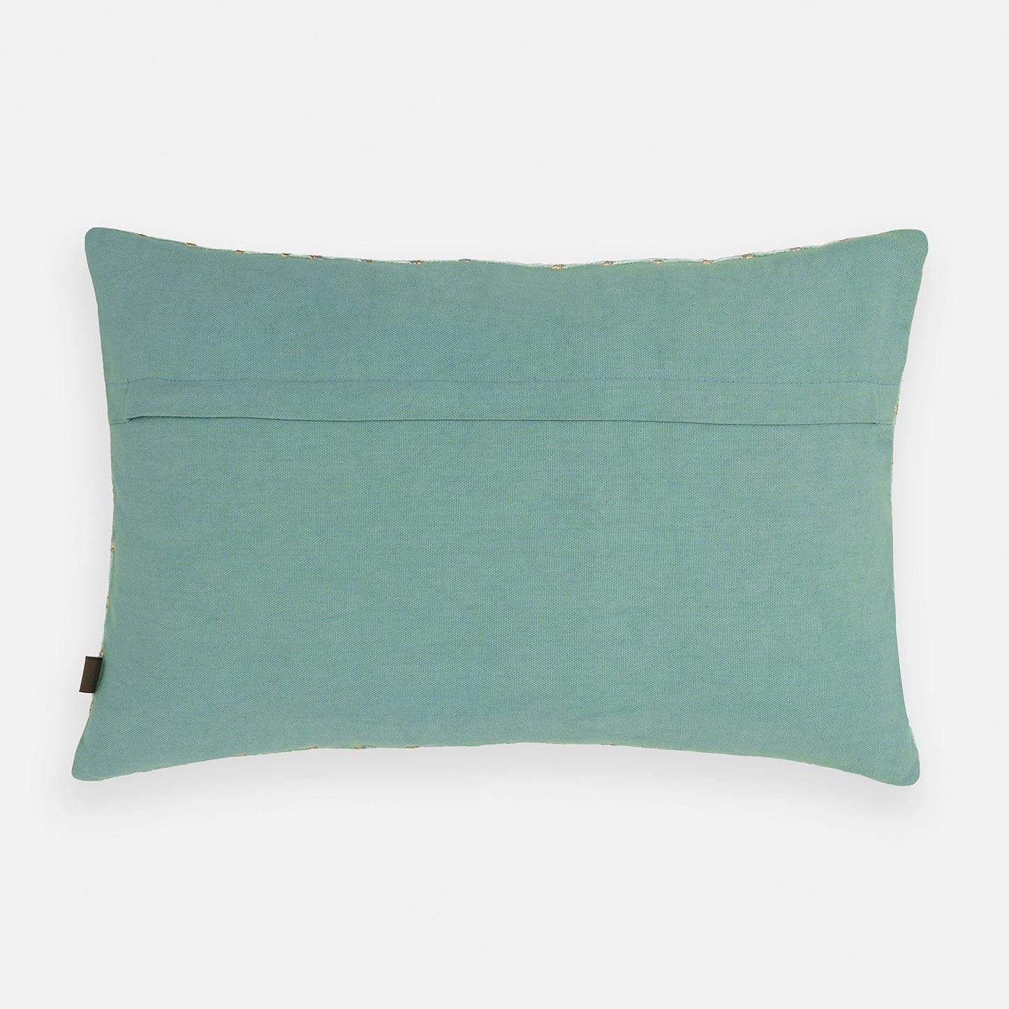 Blue Gotta Patti Embroidery Velvet Cushion Cover