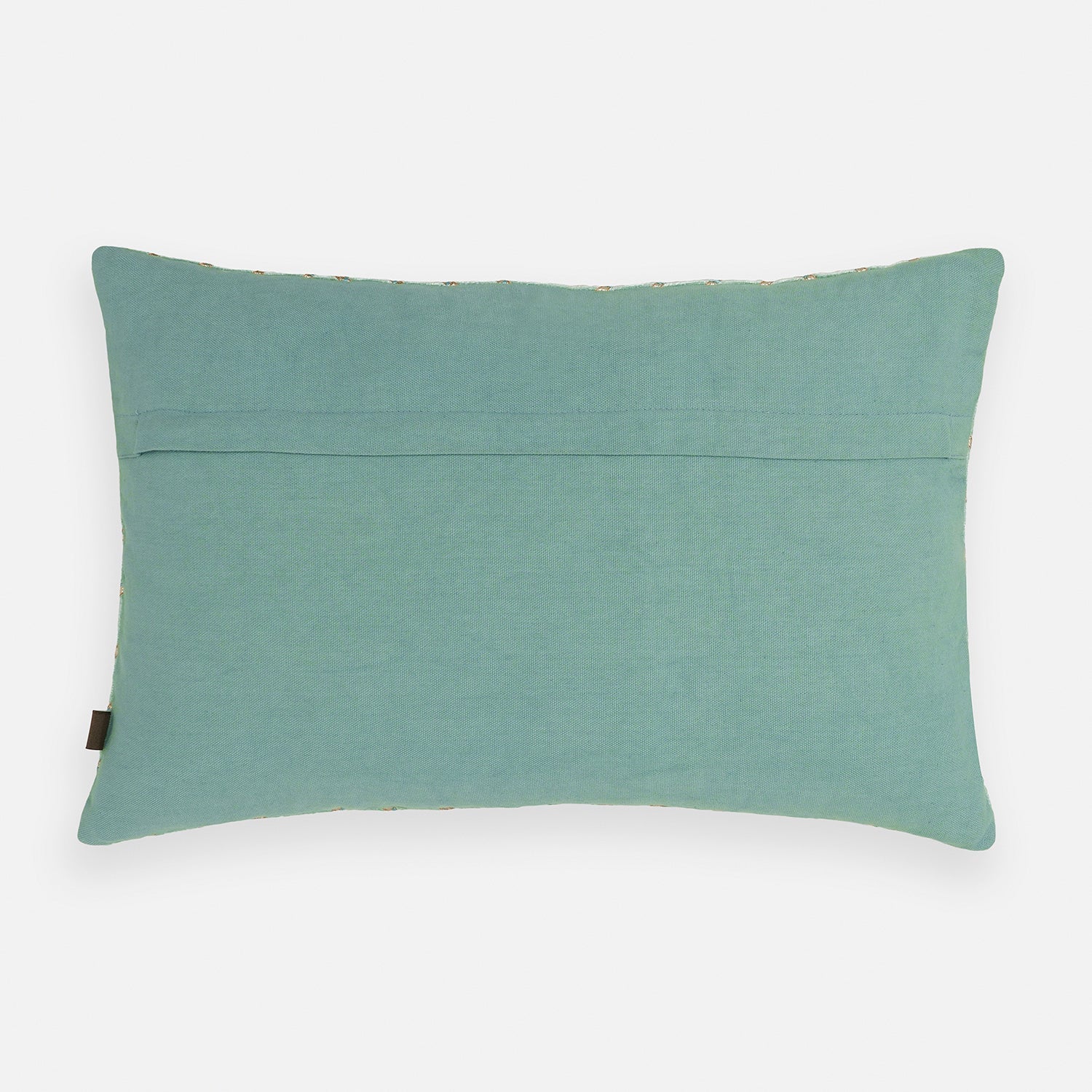 Blue Gotta Patti Embroidery Velvet Cushion Cover