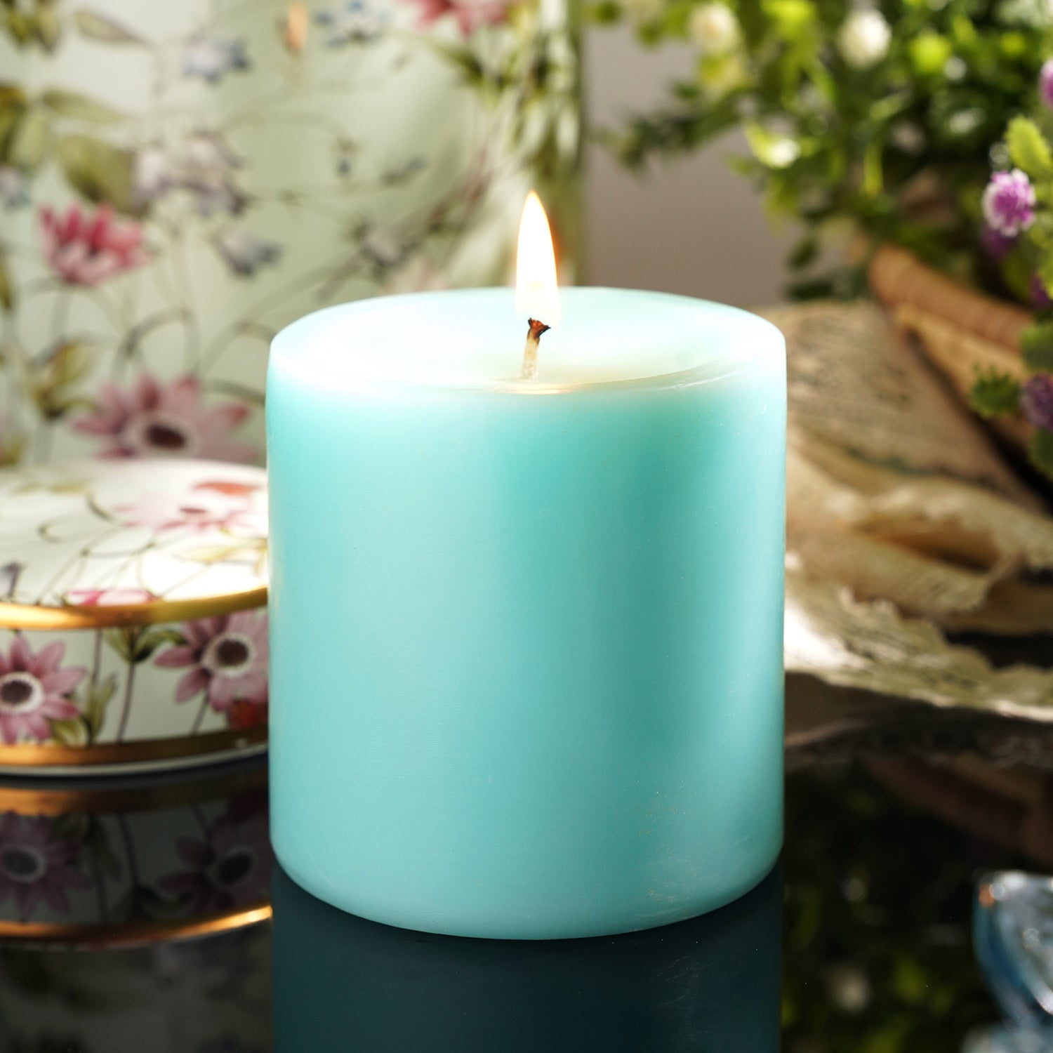 Blue Sea Breeze Pillar Candle - Medium