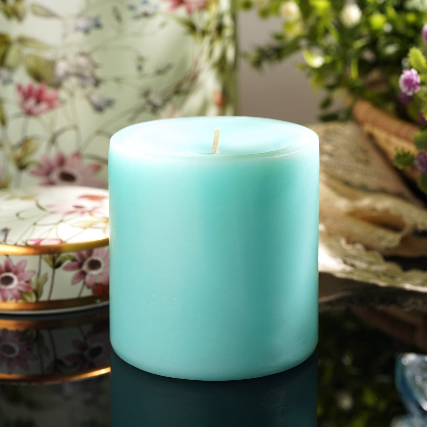 Blue Sea Breeze Pillar Candle - Medium