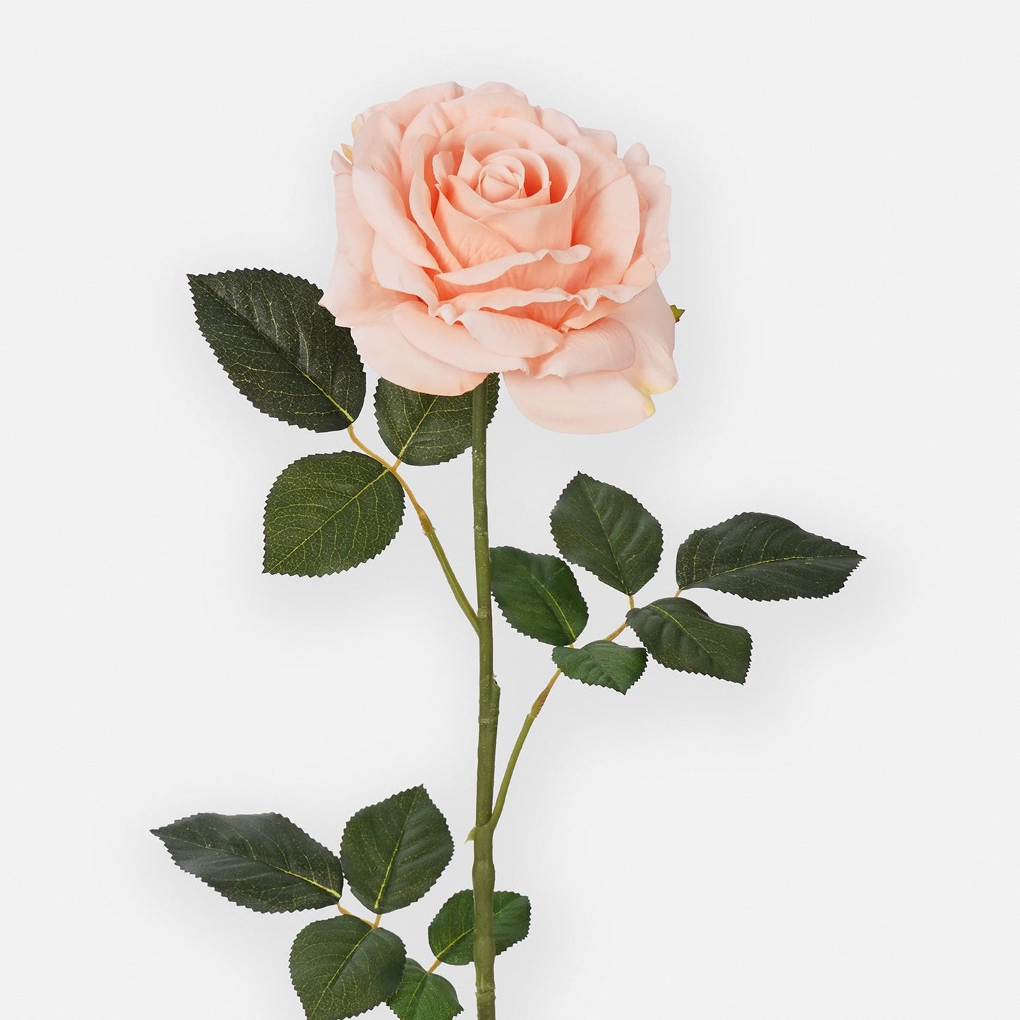 Light Pink Artificial Rose Flower Stem - Single