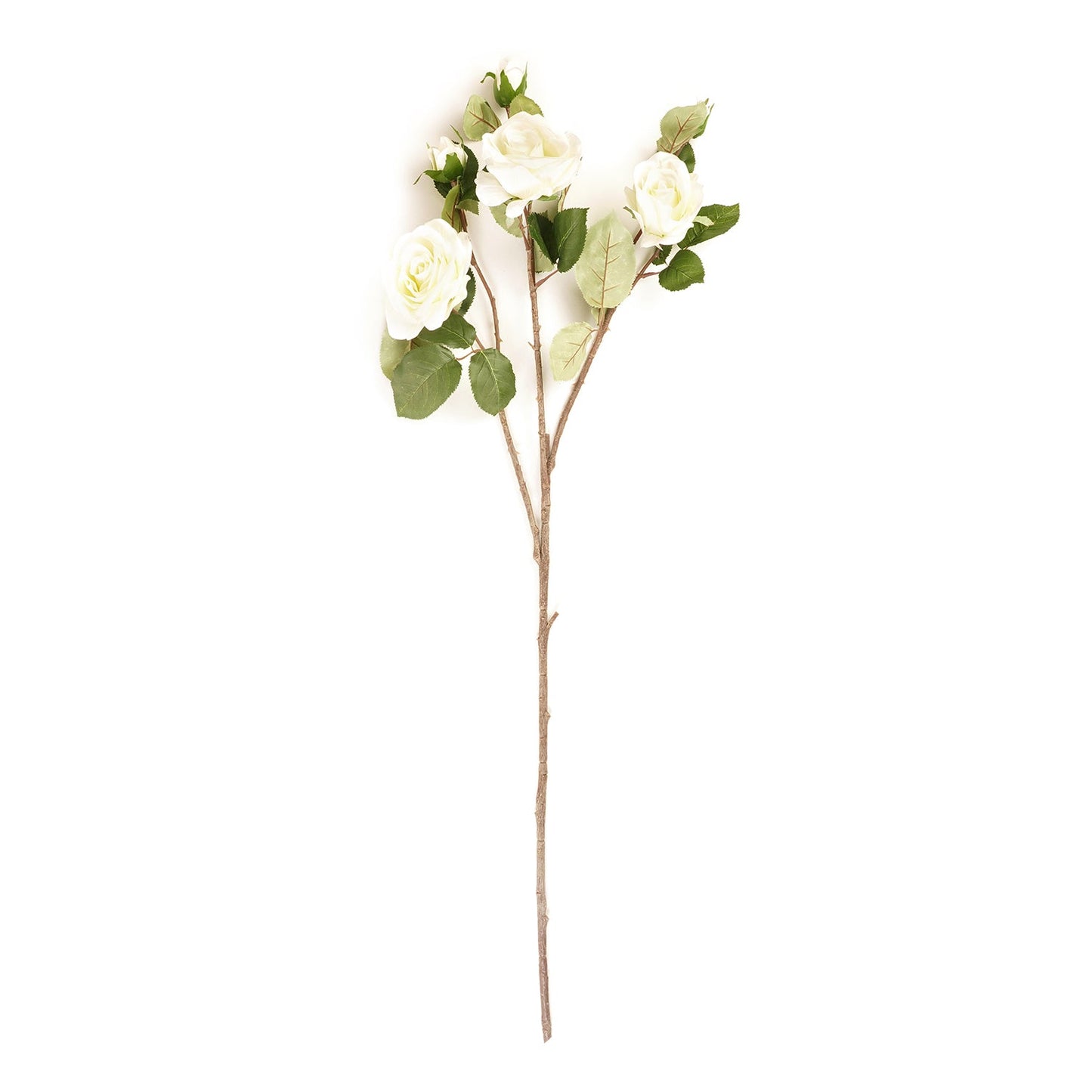 Ivory Rose Faux Flower Single Stem