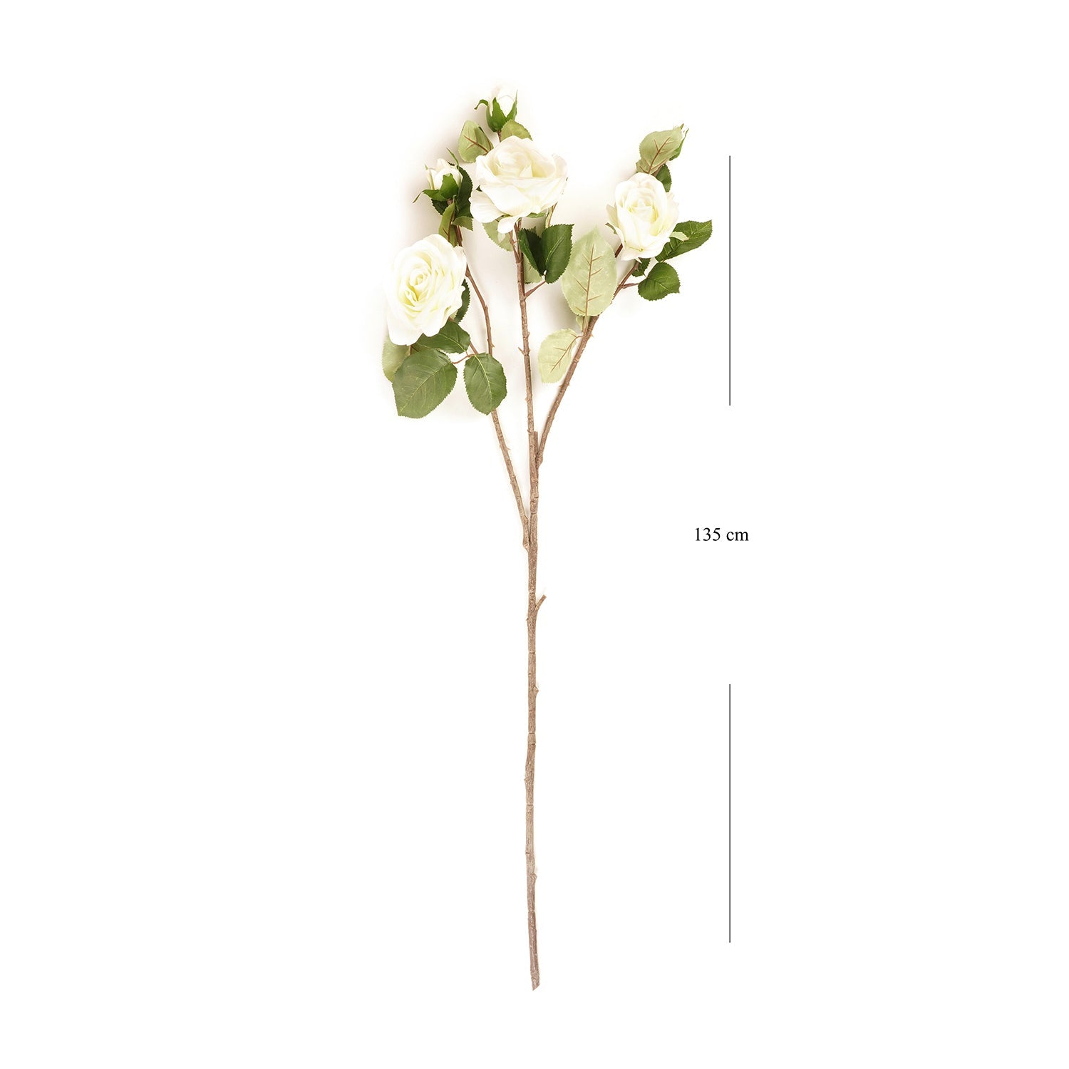 Ivory Rose Faux Flower Single Stem